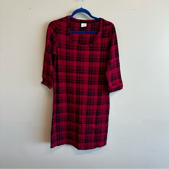Soma Beautiful Plaid Black & Red night gown. Night dress. Size Small - Picture 4 of 5